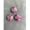 3er Set Magnete in Magenta, Weiss und Silber