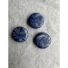 3er Set Magnete in Marine und Silbermetallic