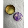 Dose mit Deckel in Violett und Champagner