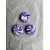 3er Set Magnete in Violett und Weiss