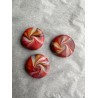 3er Set Magnete in Rot, Goldmetallic, Champagner und Violett