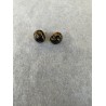 Ohrstecker in Schwarz und Goldmetallic